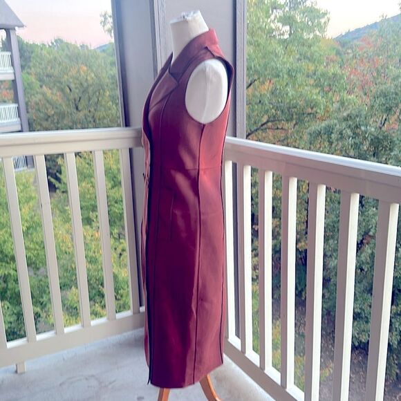 NWT 🎁 Anthropologie  Long MicroSuede Vest/Dress - Picture 5 of 9